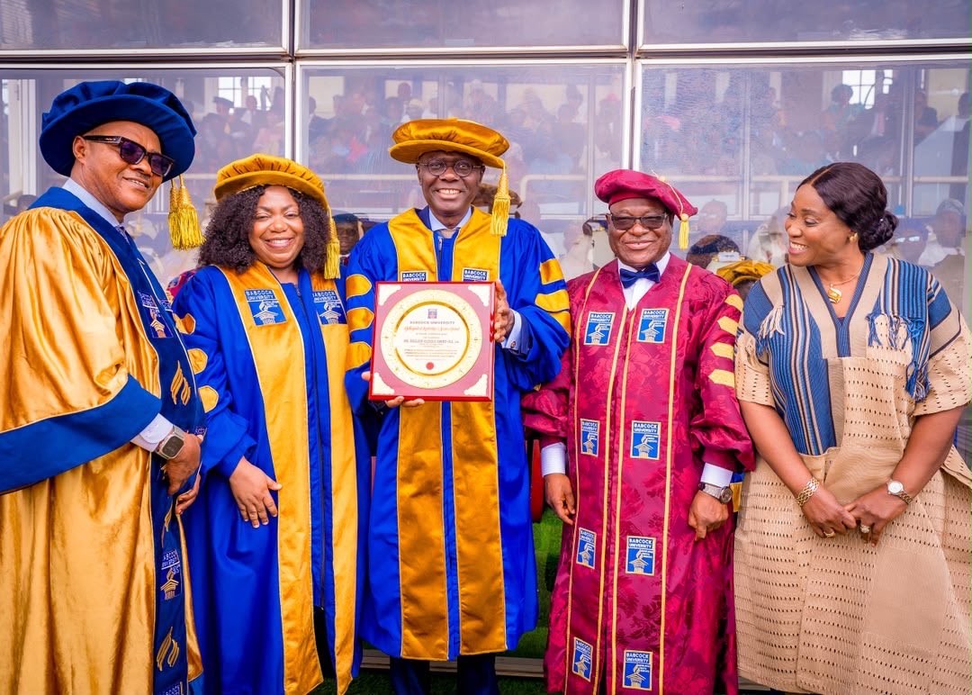 Babcock University Honours Sanwo-Olu with Leadership, Service Award at 24th Convocation