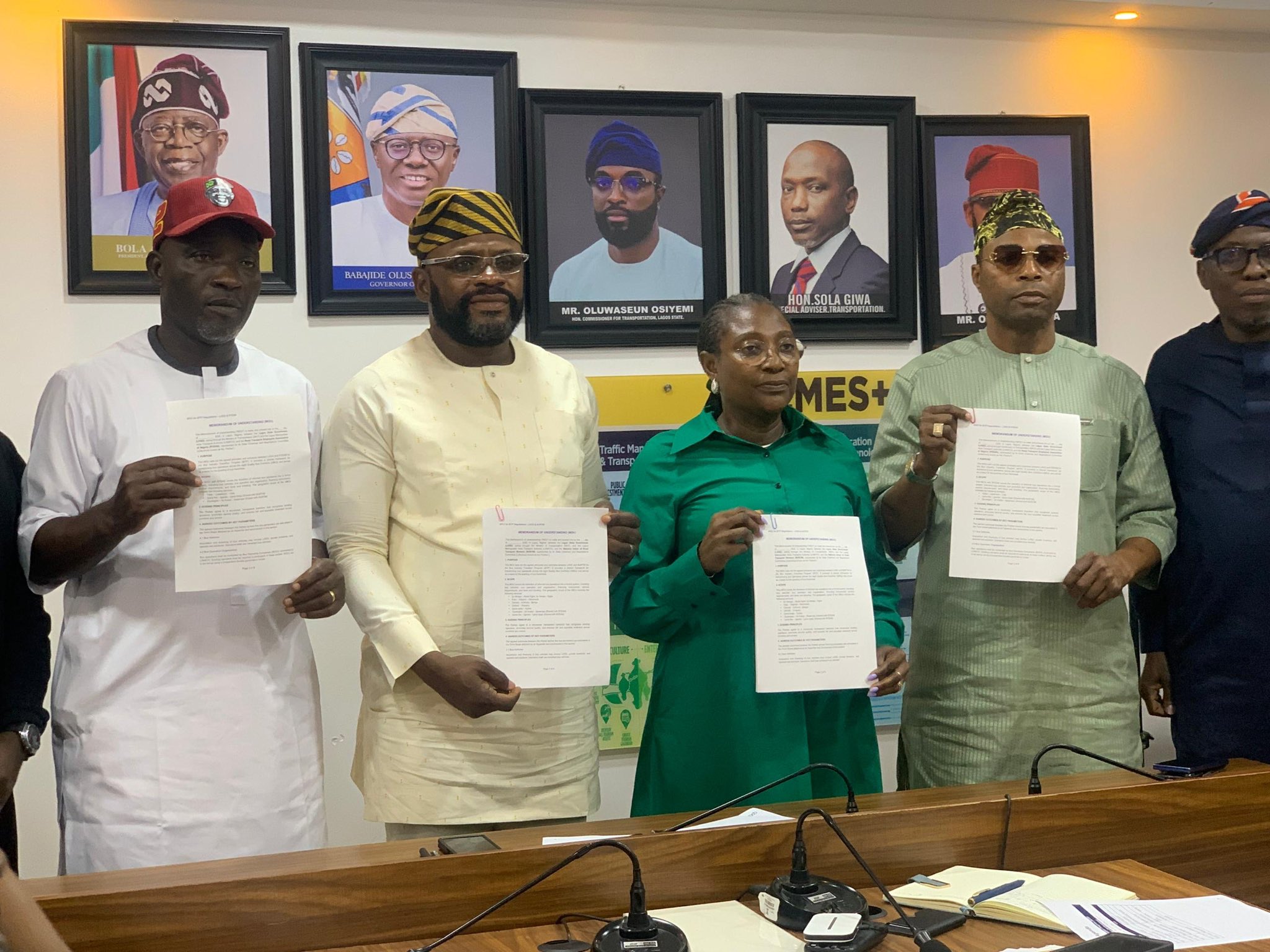 Lagos, NURTW, RTEAN Signs MOU to Transition Danfo Operators