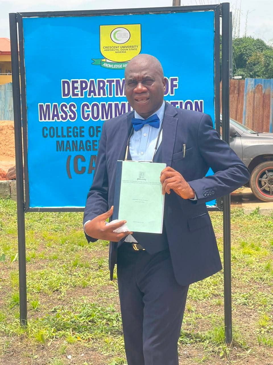 Veteran Journalist Kunle Somorin Bags Mass Comm PhD at Crescent University